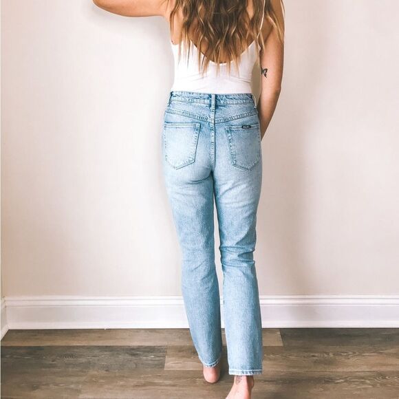 Rolla's Miller Slim Mid-High Rise Jeans Size 27 Distressed Denim - Picture 3 of 9
